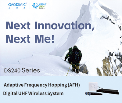AFH (Adaptive Freq. Hopping) Digital UHF Wireless Technology